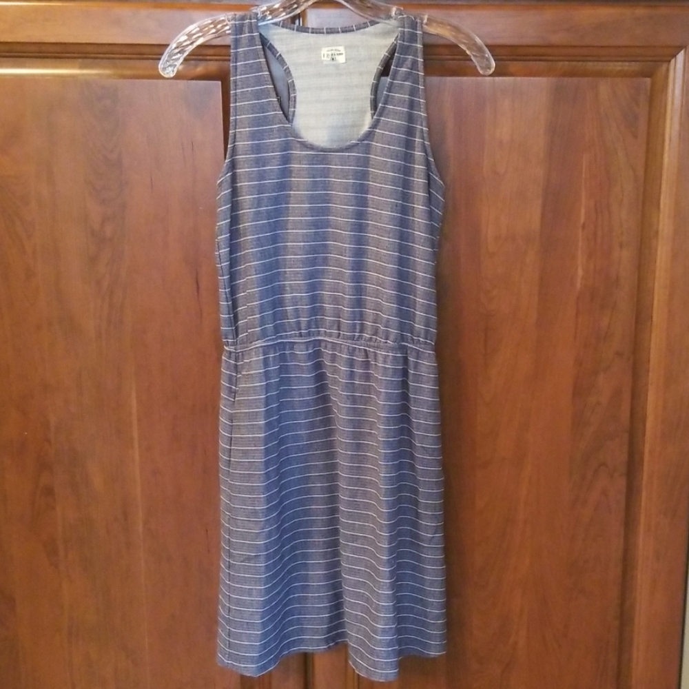 Bridge & Burn Indigo Stripe Sundress Racerback S